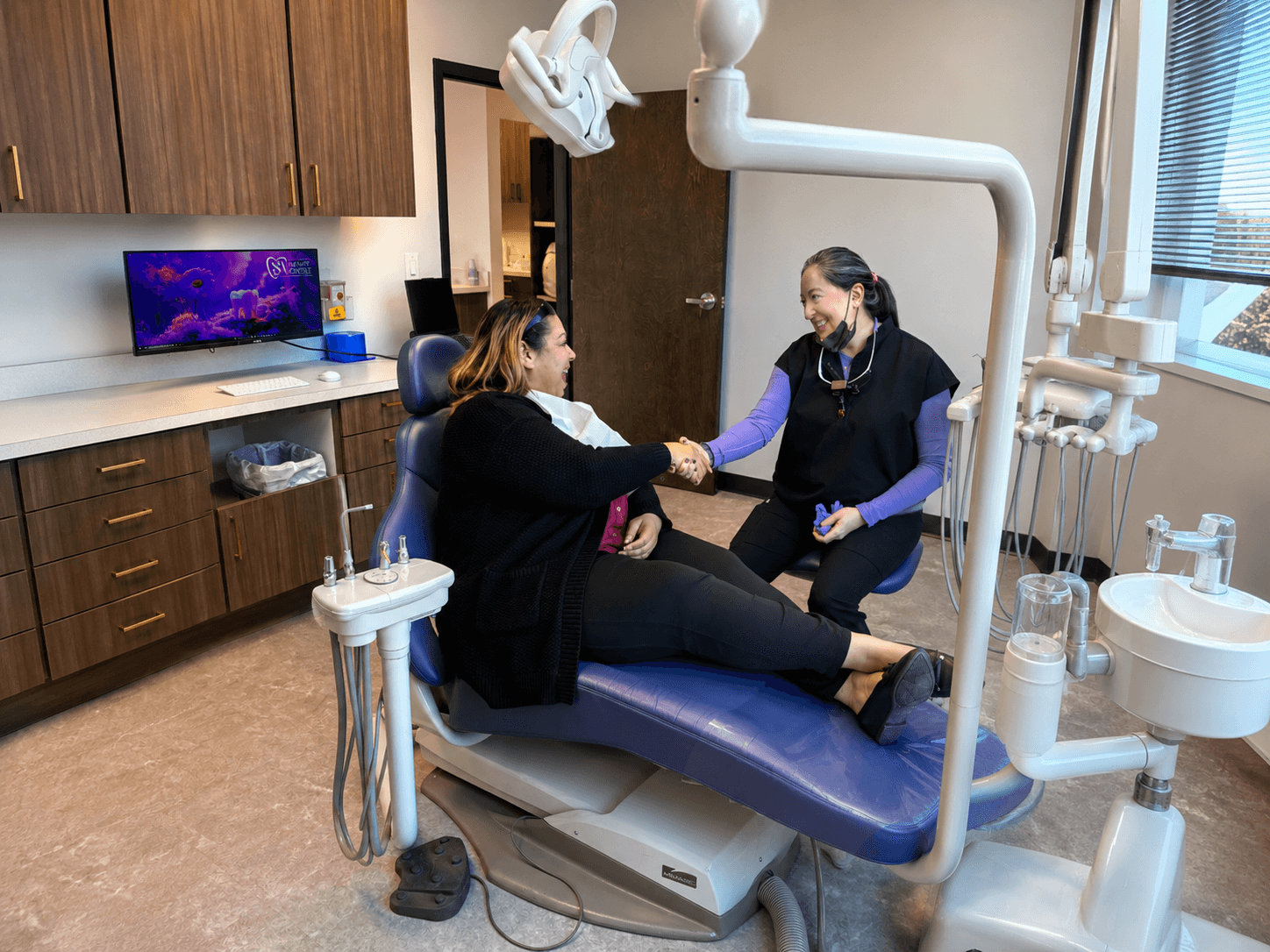 Dental patient consultation at Dual Arc Dental